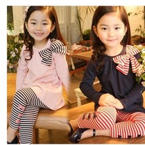 2018 New Girls spring and autumn long sleeve set 3-4-5-6 years old spring girls casual clothes childrens clothing