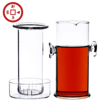 Black tea tea maker Heat-resistant glass double-ear cup Tea maker Puer Black tea cup Tea set Filter Teapot Kung Fu Tea set