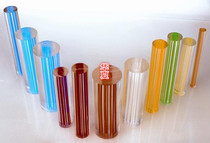 Yellow line plexiglass acrylic straight line rod processing pmma any color line rod inner straight line round rod customization