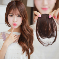 air bangs korean translucent bangs real hair women's wig bangs thin diagonal invisible bangs tablet