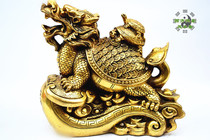 Copper dragon turtle mother and child turtle Ruyi Turtle Ruyi return ornaments Wang descendants increase wealth and popularity Home accessories