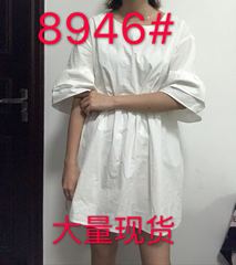 钱夫人CHINSTUDIO ins超火的双层木耳边袖娃娃连衣裙女夏A字短裙