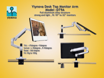 Yiynova digital screen dedicated to universal bracket swivel lifting telescopic arm wall-mounted shelf
