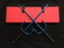 Aluminum kung fu ruler SAI three-strand fork loin Fork Short fork karate short fork double fork 2 defensive delivery bag