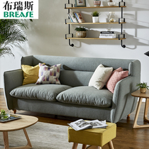 Modern Nordic single trio fabric sofa living room fabric sofa combination removable and washable small apartment sofa