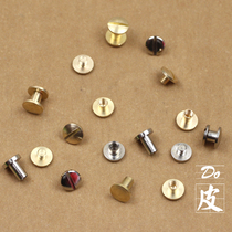 I-shaped buckle screw I-shaped nail belt screw belt screw female rivet accessories arc bag hardware