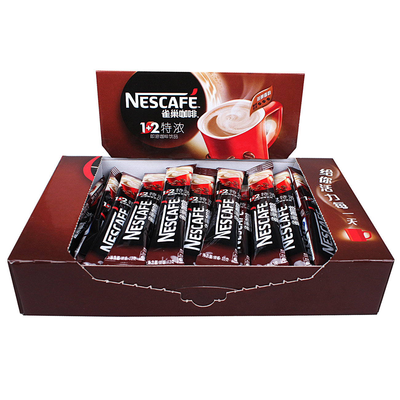 送g7咖啡 nestle雀巢1 2特浓咖啡即速溶3合1咖啡饮品390g共30条
