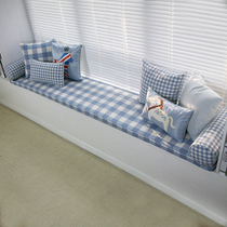 Bay window mat card seat sofa mat Shoe cabinet mat custom-made high-density thick sponge custom-made lattice simple modern window sill mat