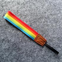 Rainbow stripe a6400 micro single slapped with camera hand wristband hand rope hanging rope xt30