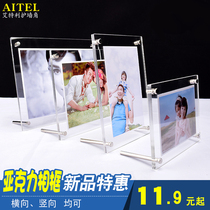 Aitley acrylic photo frame table 7 6 8 10 12 inch A4 transparent photo frame crystal creative certificate frame