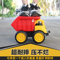 Boy childrens toy car engineering car resistant to fall beach big number bulldozer excavator forklift truck tipping truck