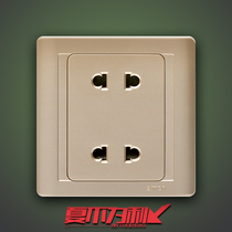 Simon Simon switch socket 55 series champagne gold 86 type four hole panel two two plug champagne N51072-56