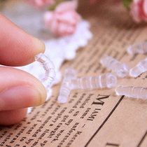 Clay DIY accessories New transparent plastic round head with hole mobile phone headset dust plug accessories 3 5mm socket