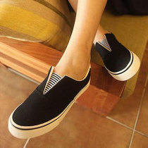 Spring new South Korean ulzzang Lefu sneaker sails shoe Han version One foot pedal set foot student casual shoes