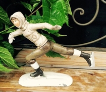 Foreign trade original single high-grade resin crafts American country imitation solid wood ornaments ski skating styling ornaments decoration