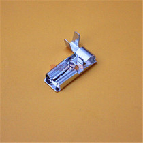 4 8 flag-shaped inserted spring with lock wiring terminal elbow terminal cold pressed copper terminal flag-shaped terminal