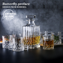 Transparent glass beer cup foreign wine glass wine wine separator decanter whiskey cup set home