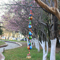Gourd string wind chimes creative ornaments Yunnan Dongba pendant pastoral door restaurant hotel festive decoration feng shui Bell