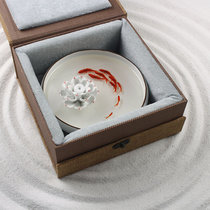 3d resin fat ink painting Goldfish three-dimensional aromatherapy plate water creative Chinese style wedding gift gift