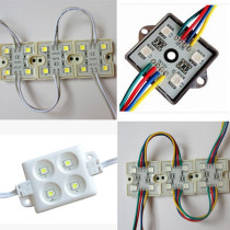 LED light 4 lights 5050 square module block colorful injection waterproof advertising luminous floor contour word light box light source