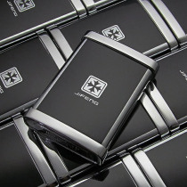 Portable ashtray with cigarette buttering head ti containing box pocket with cover outdoors to carry Japanese travel custom lettering