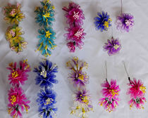 New opera head flowers handmade head flower The more drama Fudan flowers denier drama supplies The small denier head flower