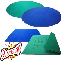 Household hand-rubbed mahjong tablecloth thickened mahjong mat special price 75*75 noise-absorbing soundproof chess and card mat