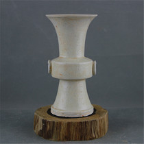 Xianghu Kiln white glaze flower vase Antique old Song Dynasty unearthed ancient porcelain antique antique collection retro ornaments