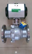 Stainless steel (304)pneumatic flange ball valve Q641F-16P DN15-DN200