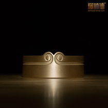 Copper master Da Sheng Monkey creative personality pure brass ashtray Home office Home birthday gift boy