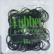 Black rubber band Photo studio hair tie hair special black rubber band cowhide rib diameter 25MM imported rubber band