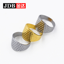 JD Golden Auxiliary Materials Sewing DIY Tools Metal Thimble Thickening Fingerpack Hoop Handle Golden Hands