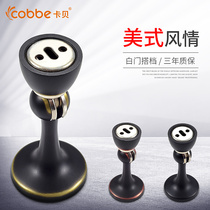 Cabe black bronze wooden floor door suction anti-wind wooden door door touch bedroom magnet to suction door rear anti-collision magnetic suction