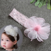 Baby hair with Korean female baby head accessories Princess Childrens head flowers 0-12 months 6 haircut 9 Han version young children