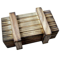 Small magic box creative wooden game adult childrens intelligence toy Kong Ming Luban lock can not open the box