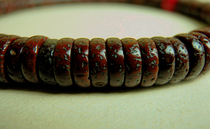 Tibet 100 Year old Star moon Bodhi Buddha Pearl 108 High porcelain full open sheet rare type system