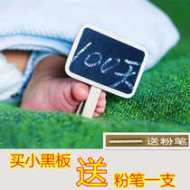 Newborn childrens props 100 days baby Korean mini wooden clip small blackboard writing board shooting studio wedding photos