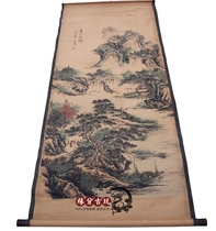 Antique Zhongtang antique calligraphy and painting Zhongtang painting Chinese painting living room hanging painting landscape painting Shi Tao Chunjiang plumbing has been mounted