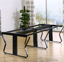 Conference table iron frame feet Office desk legs Table steel frame Butterfly steel frame Double four-person office desk iron frame