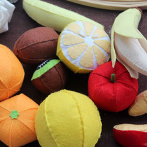 Comic Cloth Unwoven Fabric Handmade Fabric DIY Fruit Material Package 11 Children Puzzle Toys