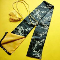Longquan City sword silk brocade bag sword set martial arts Taiji sword bag high-grade black bottom plum blossom length have cloth bag