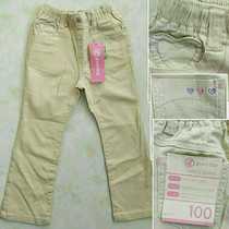 Foreign trade export Japan simple girl cotton tight spring and autumn leisure trousers have elastic quality excellent value