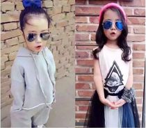 Childrens toad mirror boys sun glasses childrens comfortable personality round face glasses Korean version of Girls baby personality sunglasses