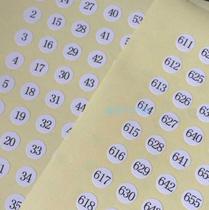 Spot strong stick small number 1-1000 adhesive label paper 8M Round number sticker Dongguan customizable