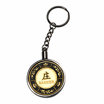 Texas Holdem chips Qingkai 15 Zhuang keychain Baccarat chips Metal Mahjong card press custom chip currency