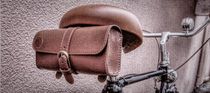 Vintage Dead Fly bag Leather car front bag Saddle bag TweedRun riding PU leather tail bag handmade