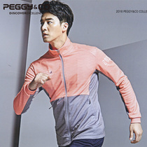 New South Korea imported peggy badminton net peggy badminton suit mens long-sleeved top breathable quick-drying
