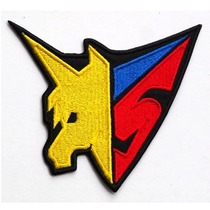 Anime unicorn badge armband dress embroidery label cloth patch embroidery label sticker Velcro embroidery seal custom