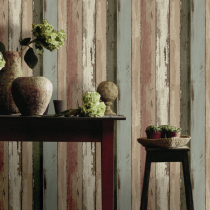 American country style wallpaper Mediterranean old wood grain imitation old wood board pattern wallpaper clothing store wallpaper
