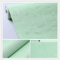 Dormitory wallpaper color film self-adhesive wallpaper wallpaper old furniture renovation stickers Simple decoration light green small Xiangyun